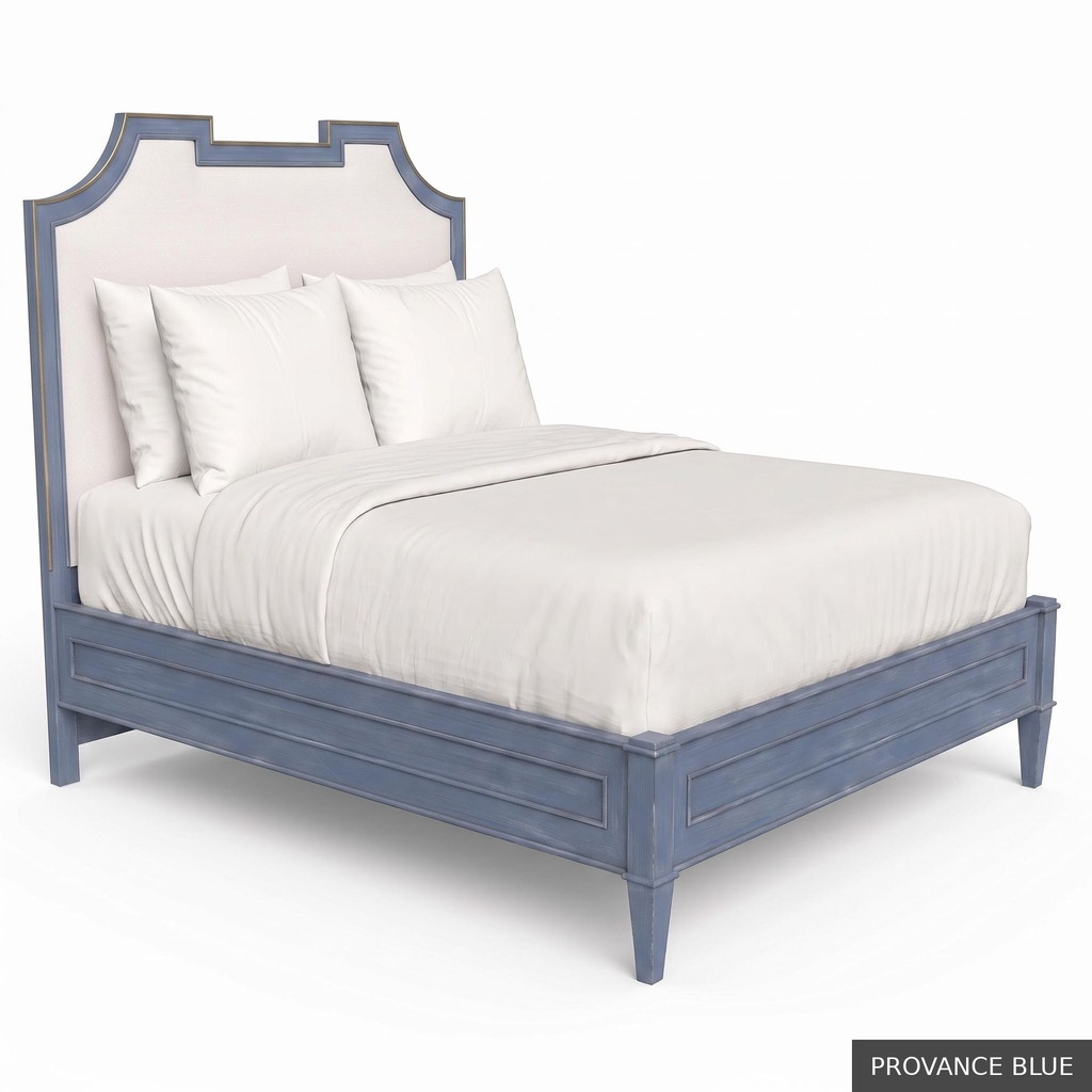 Isabelle - Queen Bed / Provance Blue + Gold