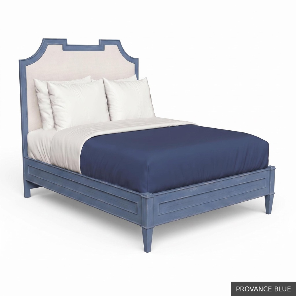 Isabelle - Queen Bed / Provance Blue + No Accent