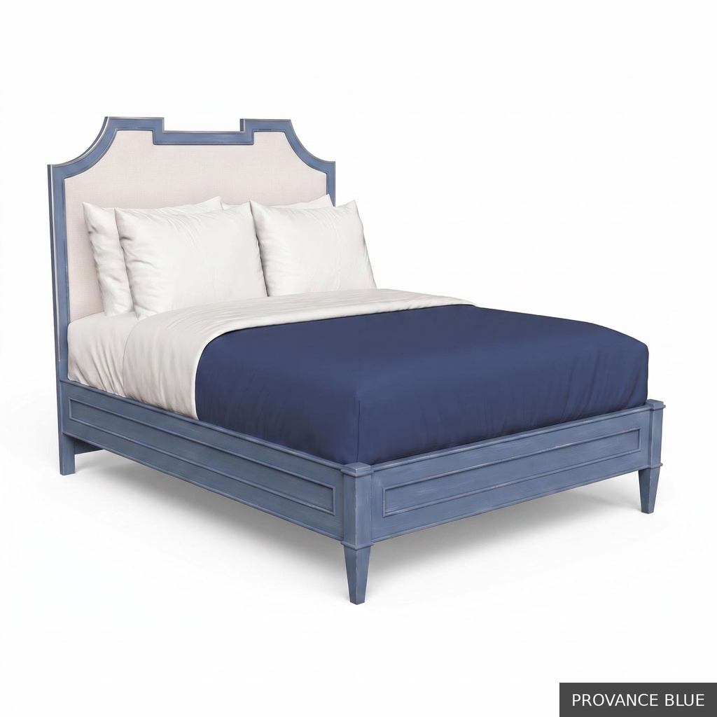 Isabelle - Queen Bed / Provance Blue + Silver