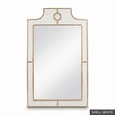 [EUR: Mayf] Mayfair Mirror  / Shell White + No Changes - Shell White + Gold accents - Standard
