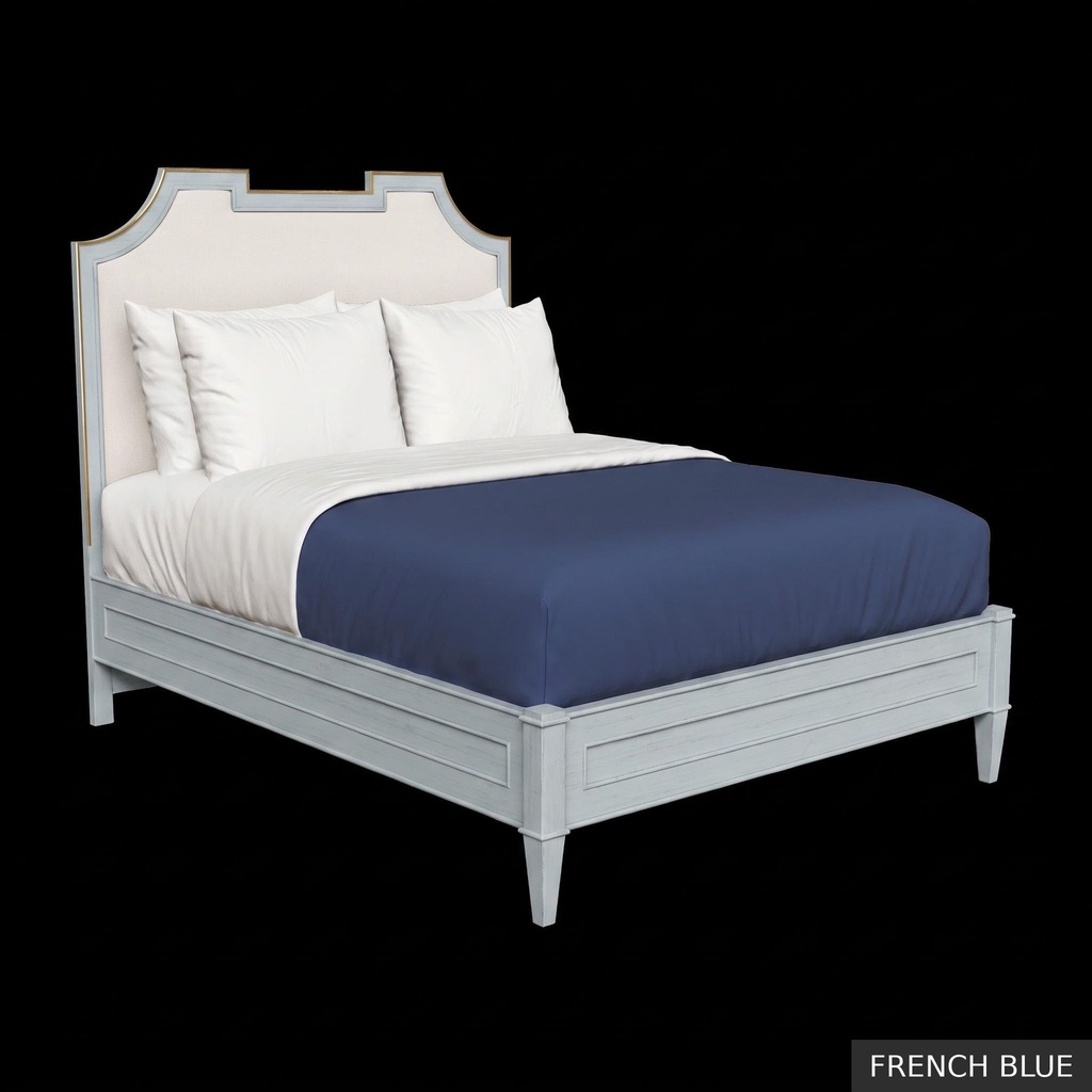 Isabelle - Queen Bed / French Blue + Gold