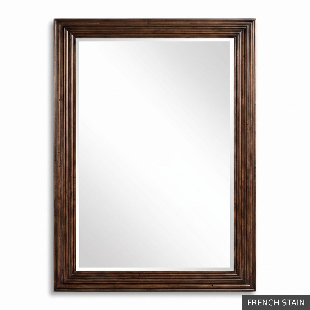 [EUR: Dela] Delano Mirror  / French Stain + NO Accent Colour Required