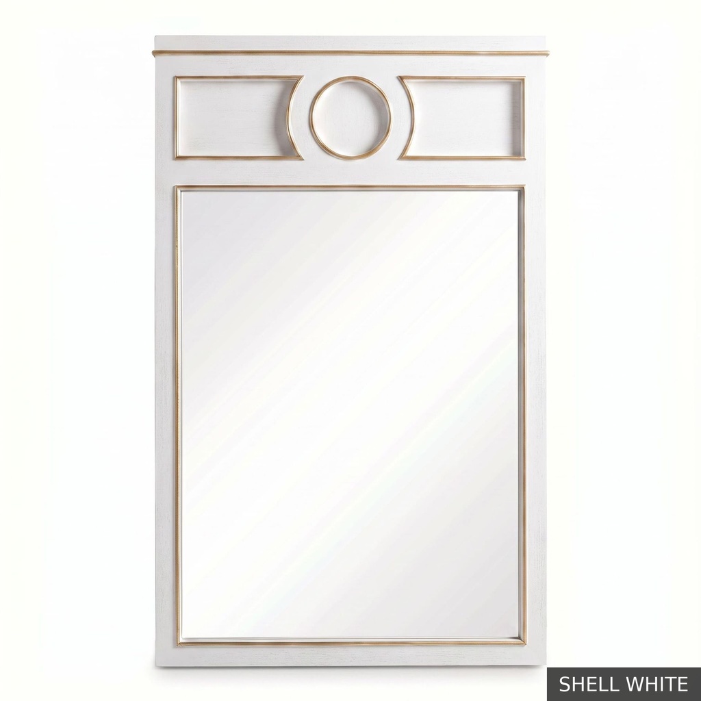 [EUR: Pfino] Portofino Mirror / Shell White + No Changes - Winter Grey + Gold accents - Standard