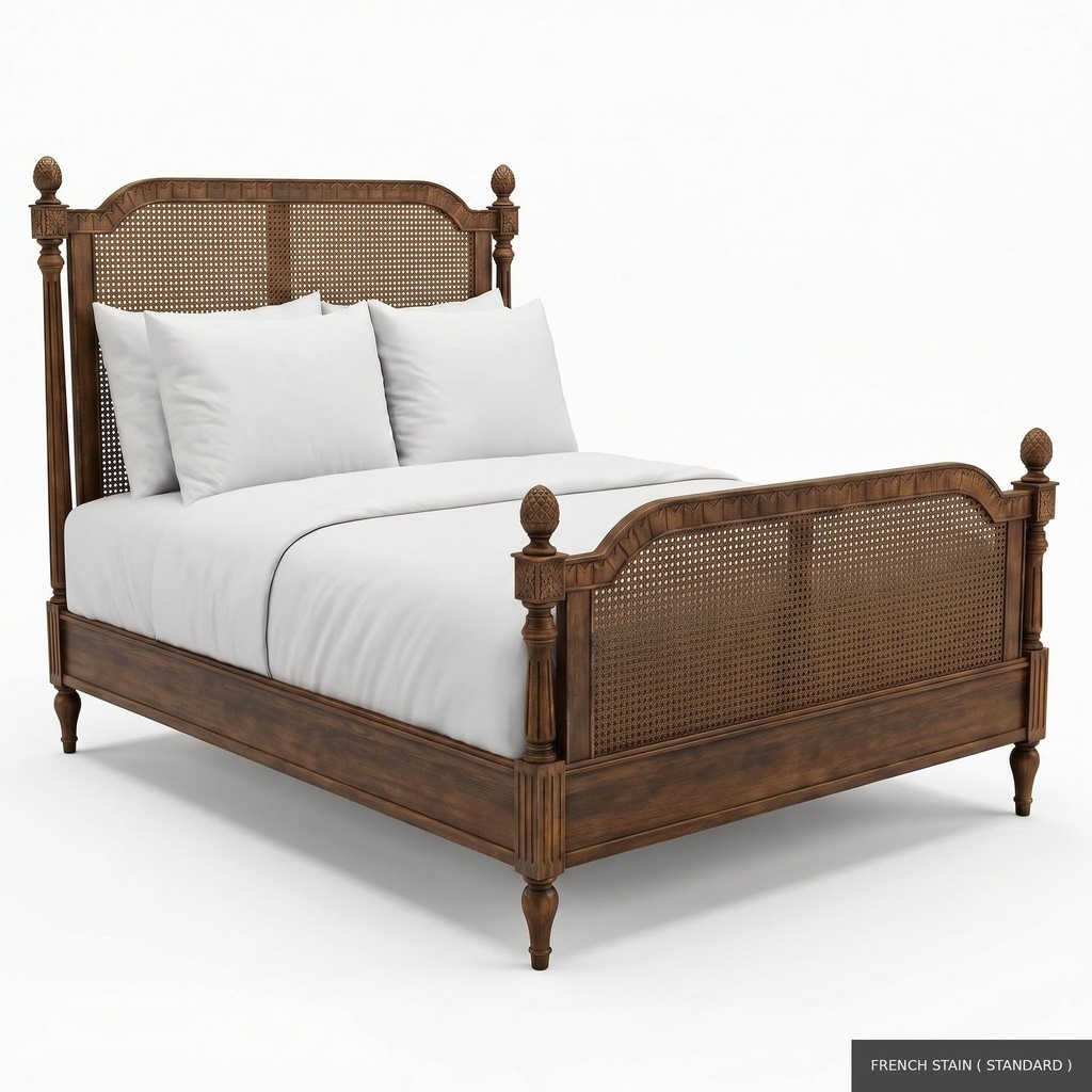 [EUR: BayKBED] Bay - King Bed / French Stain ( Standard )