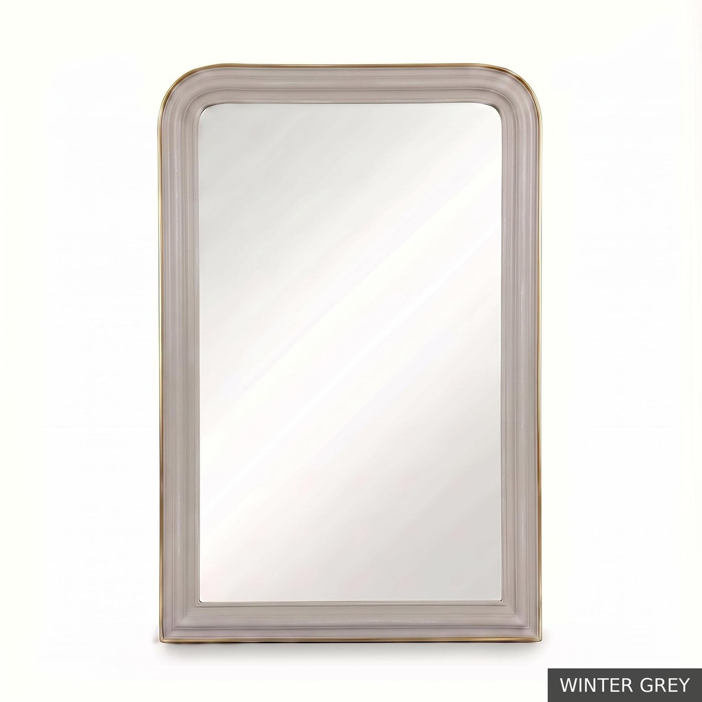 [EUR: Loui] Louis Mirror  / Winter Grey + Gold