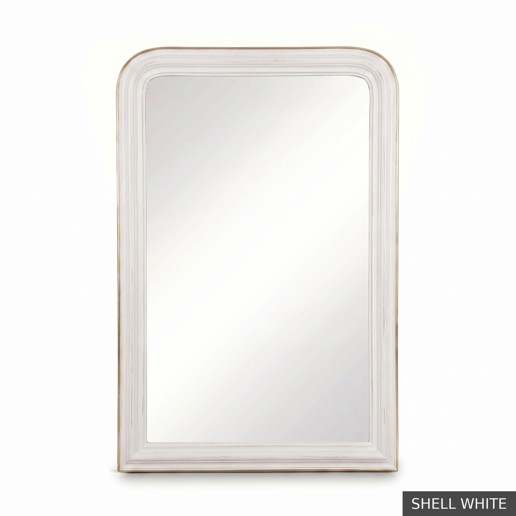 [EUR: Loui] Louis Mirror  / Shell White + Gold