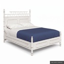 Canton - King Bed / Shell White ( Standard )