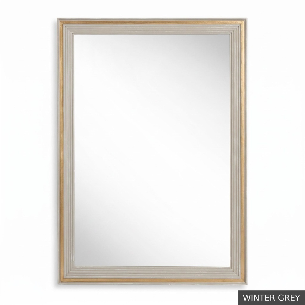[EUR: Dela] Delano Mirror  / Winter Grey + Gold