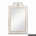 [EUR: Mayf] Mayfair Mirror  / Shell White + Gold