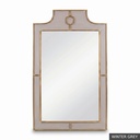 [EUR: Mayf] Mayfair Mirror  / Winter Grey + No Changes - Shell White + Gold accents - Standard