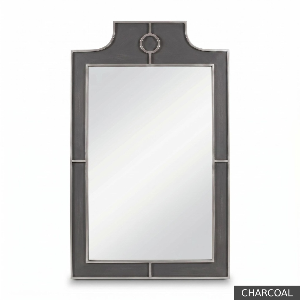 [EUR: Mayf] Mayfair Mirror  / Charcoal + Silver
