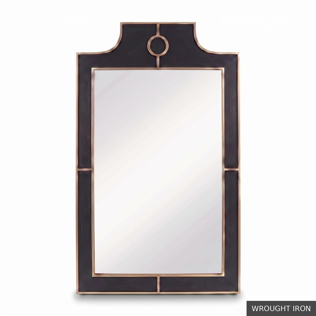 [EUR: Mayf] Mayfair Mirror  / Wrought Iron + Gold