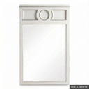 [EUR: Pfino] Portofino Mirror / Shell White + Silver