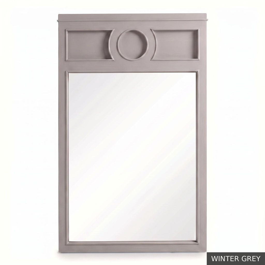 [EUR: Pfino] Portofino Mirror / Winter Grey + No Changes - Winter Grey + Gold accents - Standard