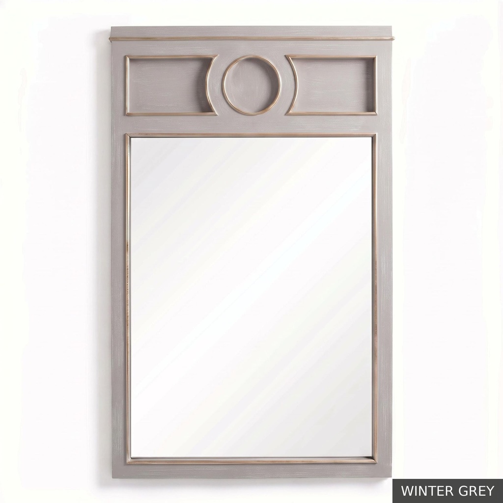 [EUR: Pfino] Portofino Mirror / Winter Grey + Gold