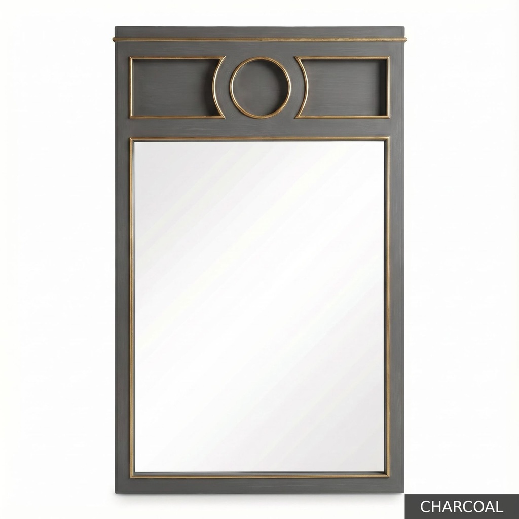 [EUR: Pfino] Portofino Mirror / Charcoal + Gold