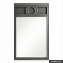 [EUR: Pfino] Portofino Mirror / Charcoal + Silver