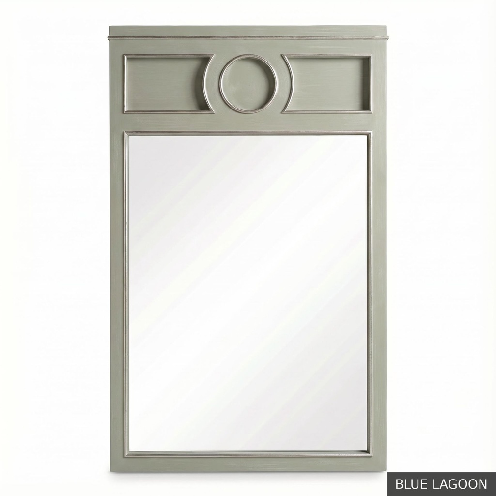 [EUR: Pfino] Portofino Mirror / Blue Lagoon + Silver