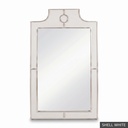 [EUR: Mayf] Mayfair Mirror  / Shell White + Silver