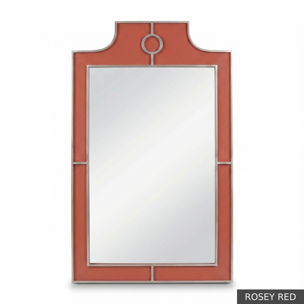 [EUR: Mayf] Mayfair Mirror  / Rosey Red + Silver