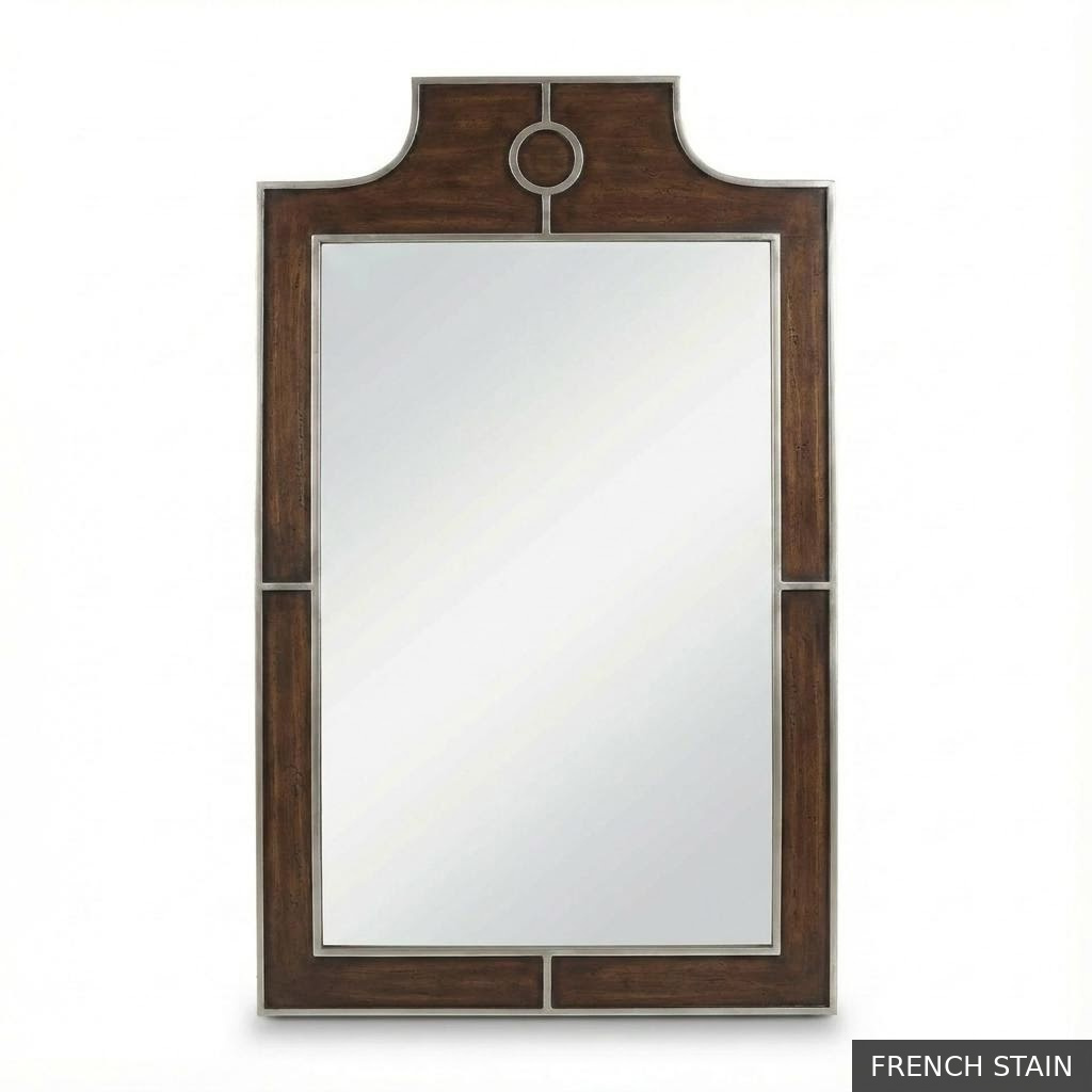 [EUR: Mayf] Mayfair Mirror  / French Stain + Silver