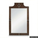 [EUR: Mayf] Mayfair Mirror  / French Stain + Silver