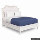 Isabelle - King Bed / Shell White + Gold