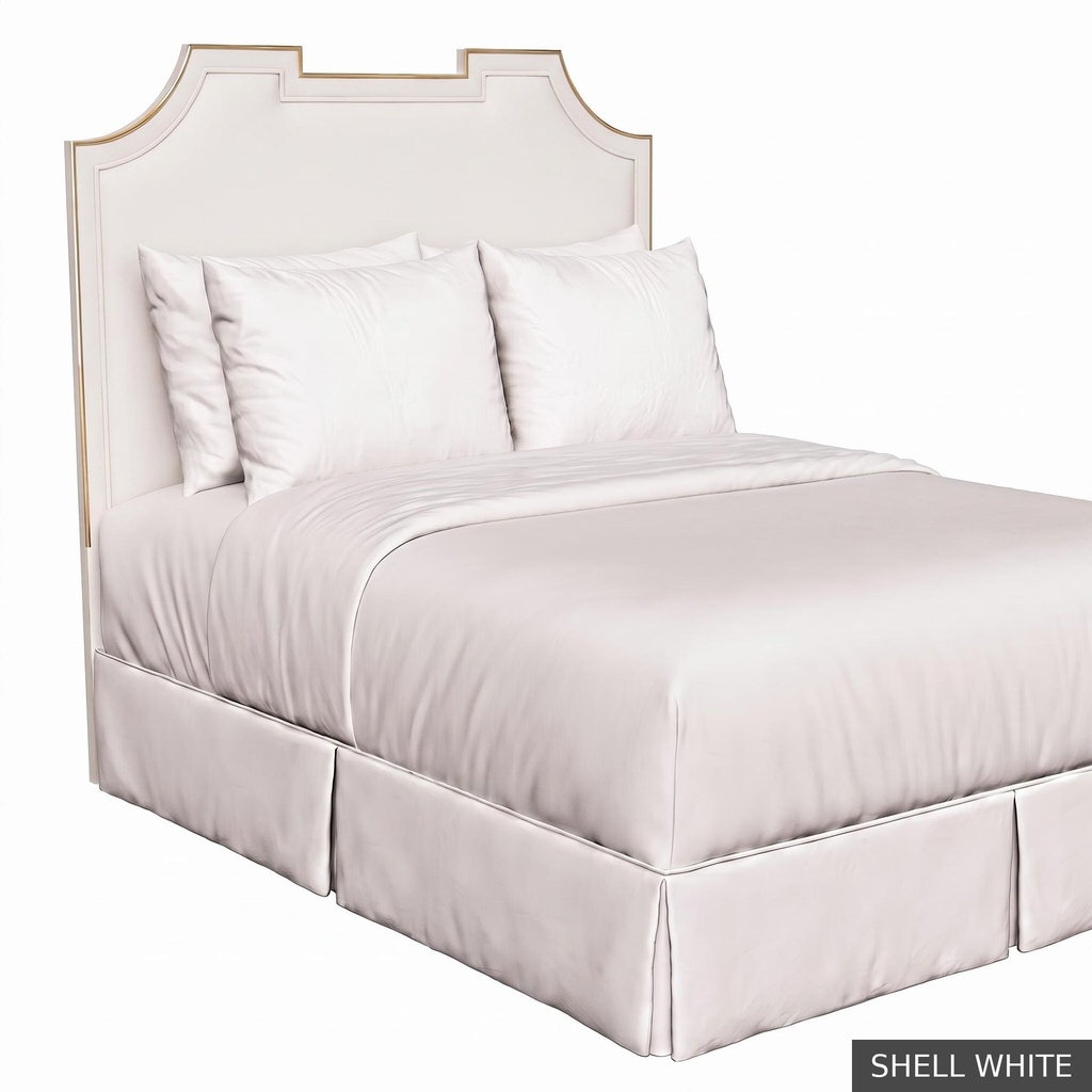 [EUR: IsabKHB] Isabelle King Headboard / Shell White + Gold
