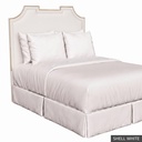 [EUR: IsabKHB] Isabelle King Headboard / Shell White + Gold