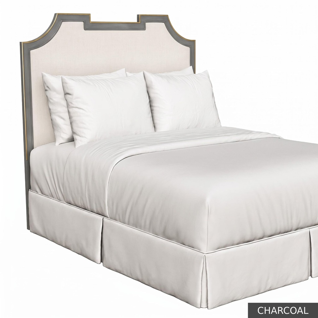 [EUR: IsabKHB] Isabelle King Headboard / Charcoal + Gold