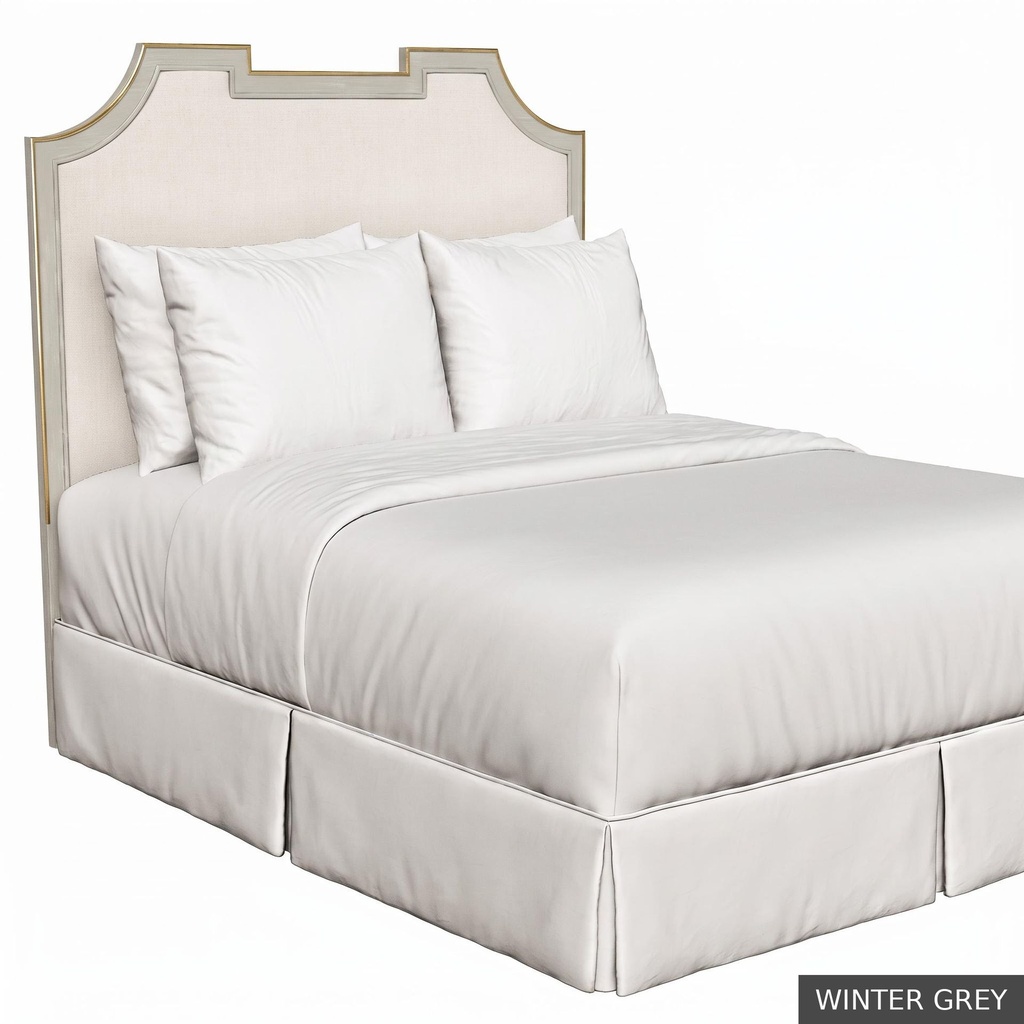 [EUR: IsabQHB] Isabelle Queen Headboard   / Winter Grey + Gold