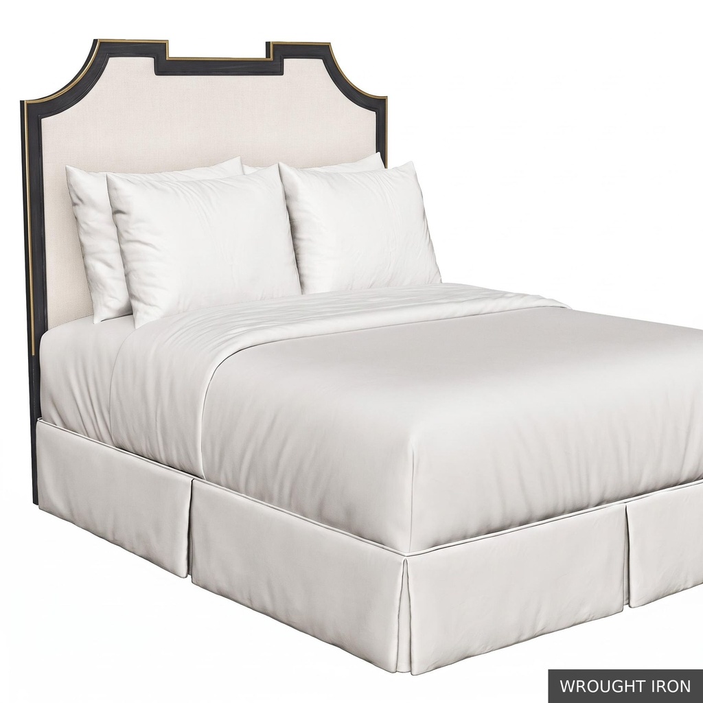 [EUR: IsabQHB] Isabelle Queen Headboard   / Wrought Iron + Gold