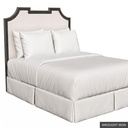 [EUR: IsabQHB] Isabelle Queen Headboard   / Wrought Iron + Gold