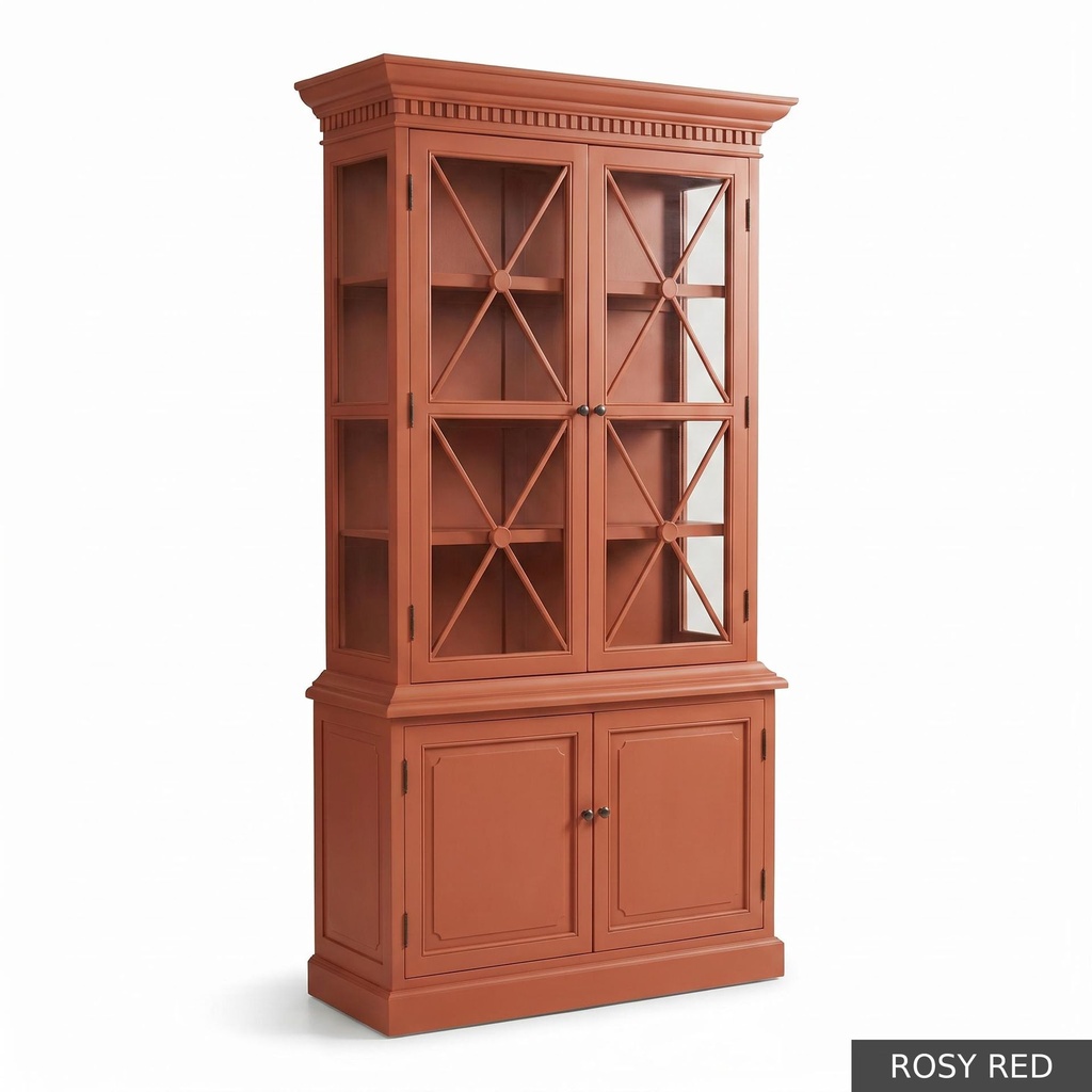 [LOFT: Bowl] Bowler Display Cabinet  / Rosy Red