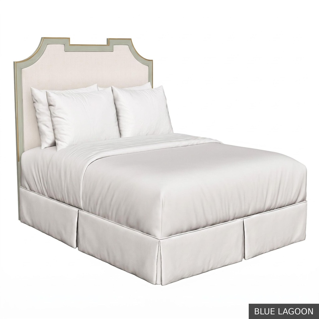 [EUR: IsabQHB] Isabelle Queen Headboard   / Blue Lagoon + Gold