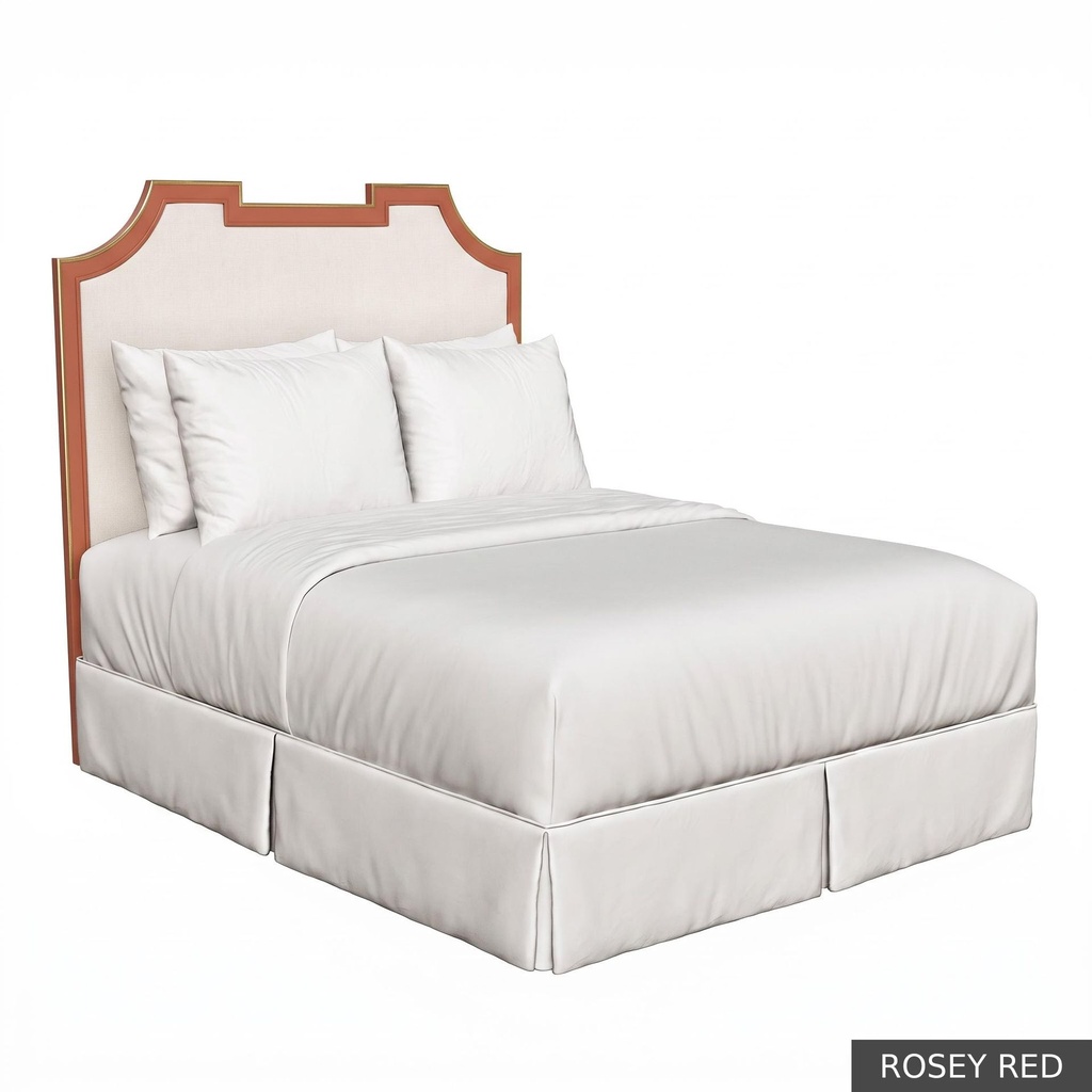 [EUR: IsabQHB] Isabelle Queen Headboard   / Rosey Red + Gold
