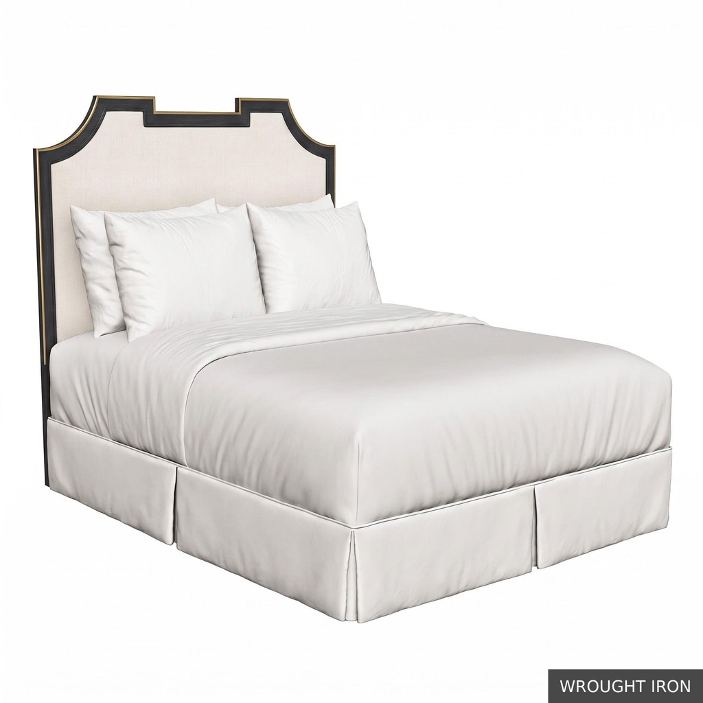 [EUR: IsabKHB] Isabelle King Headboard / Wrought Iron + Gold
