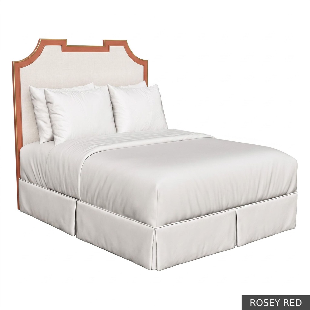 [EUR: IsabKHB] Isabelle King Headboard / Rosey Red + Gold