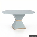 [EUR: Cava-60] Cavalier Dining Table - 60"   / French Blue + Gold