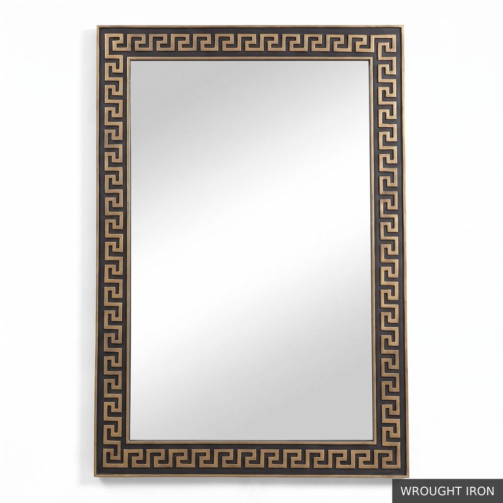[EUR: Athe] Athens Mirror   / Wrought Iron + Gold