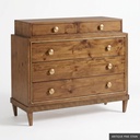 [EUR: Baro] Baron Chest / Antique Pine Stain + Gold
