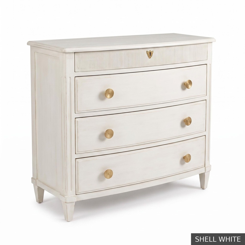 [SIG: BishP] Bishop Painted Chest / Shell White
