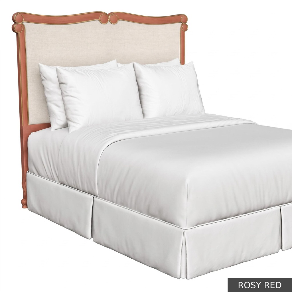 [EUR: BarnKHB] Barnard - King Headboard   / Rosy Red + Gold