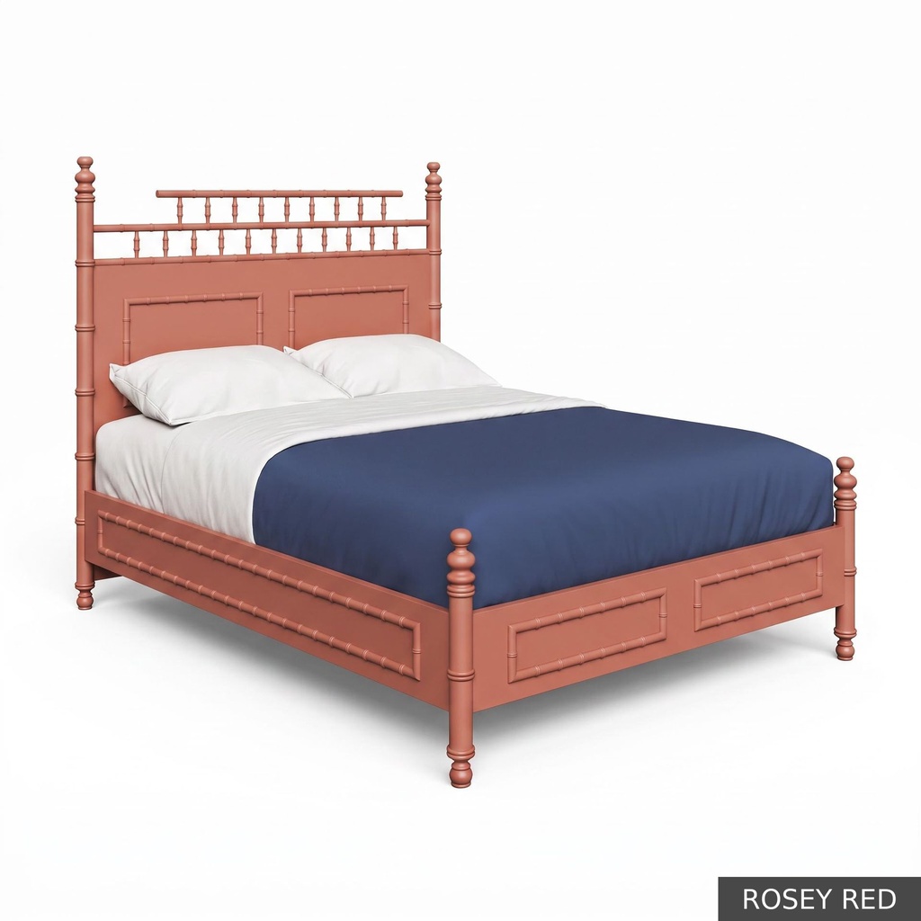 Canton - Queen Bed / Rosey Red