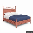 Canton - Queen Bed / Rosey Red