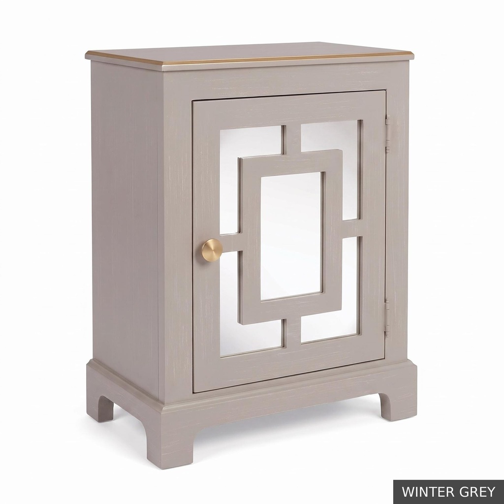 [EUR: Lang] Langford Side Table   / Winter Grey + Gold