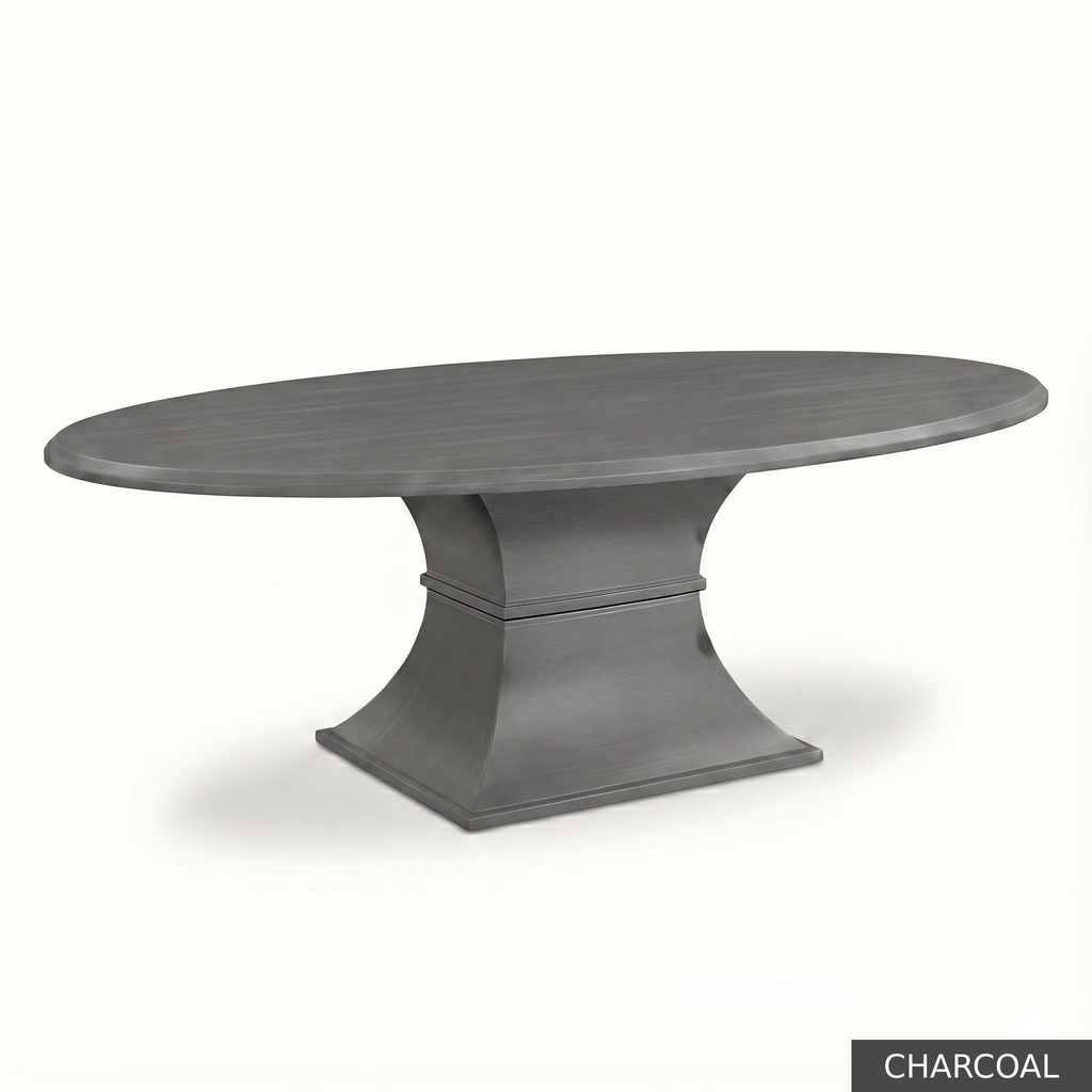 Hudson Oval Table - 72" / Charcoal