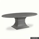 Hudson Oval Table - 72" / Charcoal