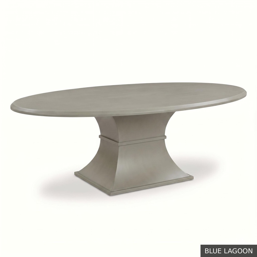 Hudson Oval Table - 72" / Blue Lagoon