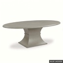 Hudson Oval Table - 72" / Blue Lagoon